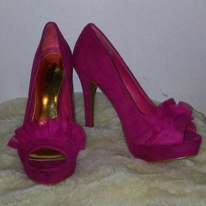 Charlotte Russe stiletto peeptoe heels